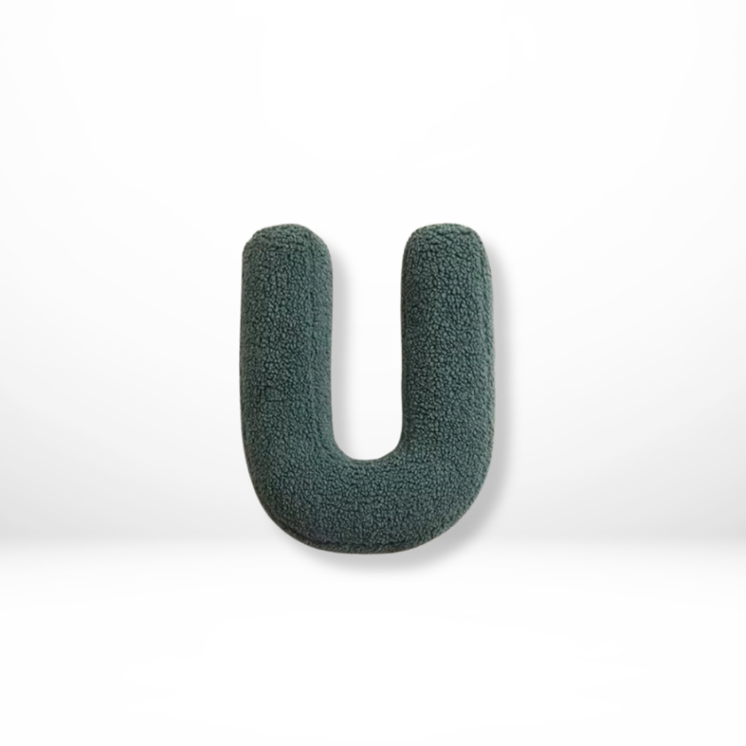 BowLift | Alphabet Cushion Velura – Soft Velvet Decorative Cushion in Every Letter of the Alphabet