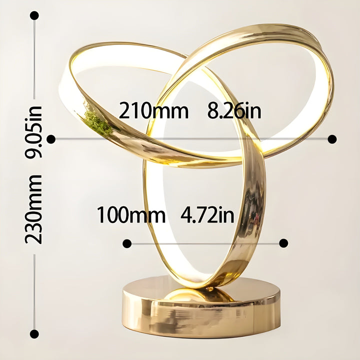 BowLift | Lamp - Luxury Golden Möbius Ring Desk Reading Lamp