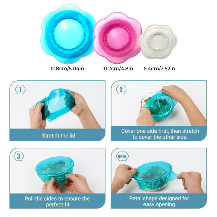 BowLift | Kitchen Silicone Stretchy Crisper Lid