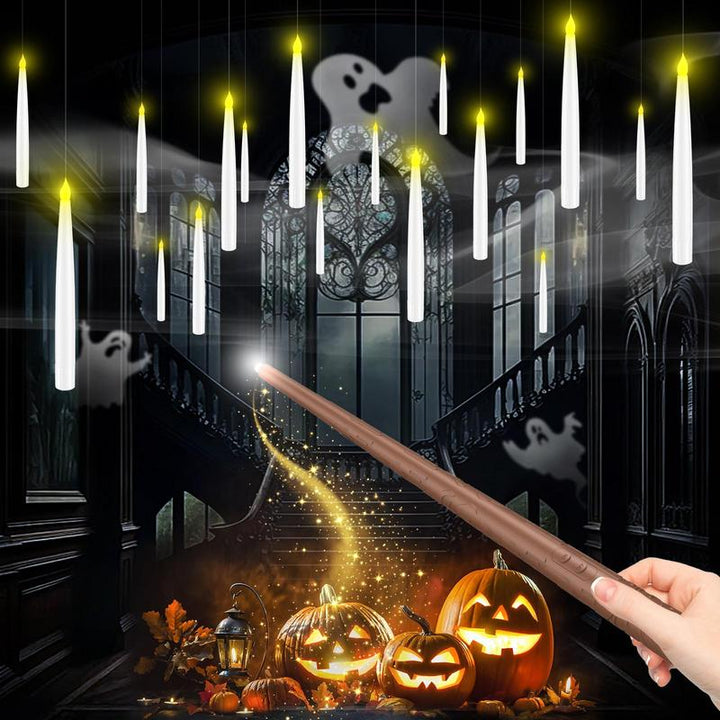BowLift | LumiGlow LED Candle Set | Flameless hanging candles with remote control for atmospheric decoration
