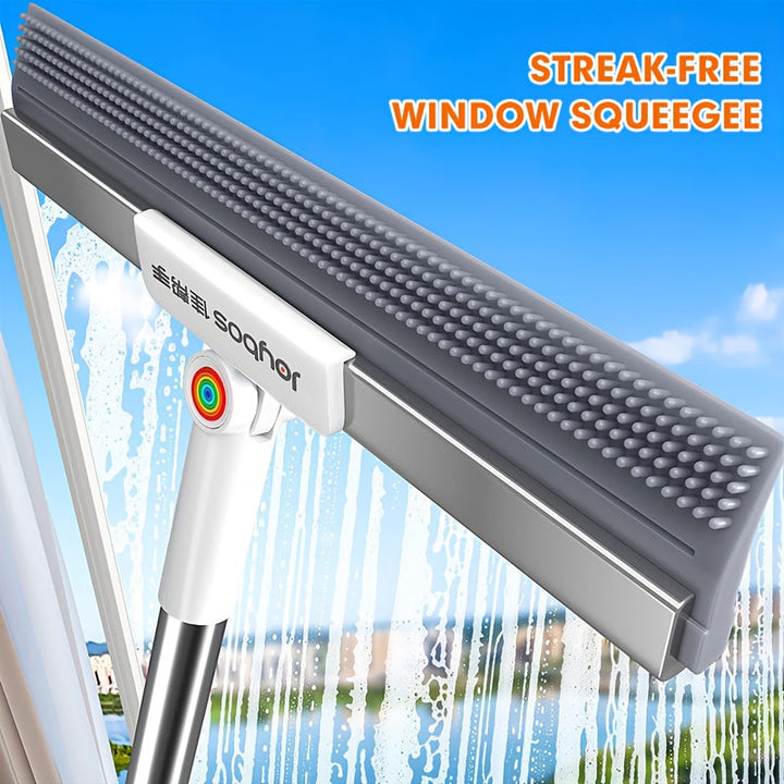 Floor wiper with rubber lip & TPE bristles | Bowlift