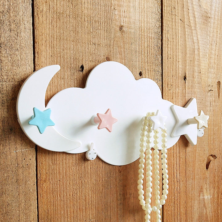 Decorative Cloud Wall Hook Organizer
