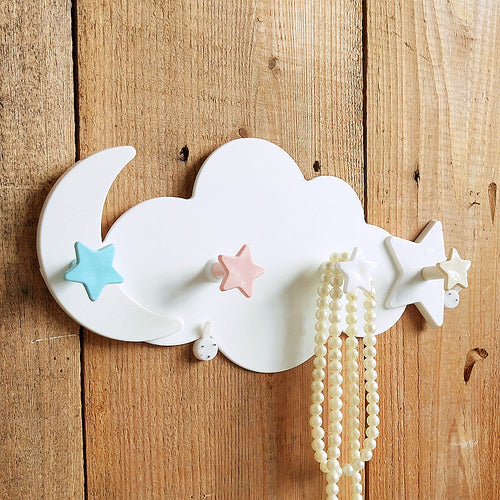 Decorative Cloud Wall Hook Organizer