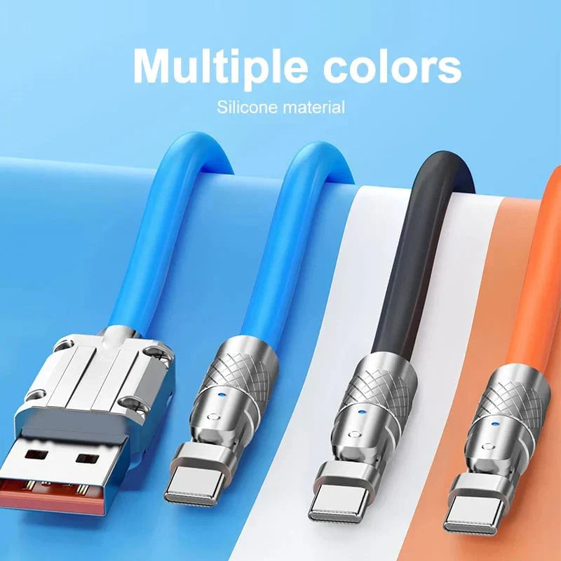 180° rotatable quick charger cable | Bowlift