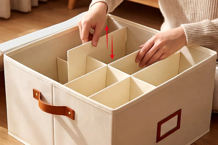 Fabric Foldable Design Shoe Organizer, Storage Box
