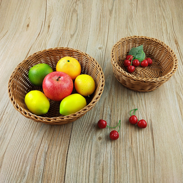 Natural Woven Serving Bowl Set Bowlift