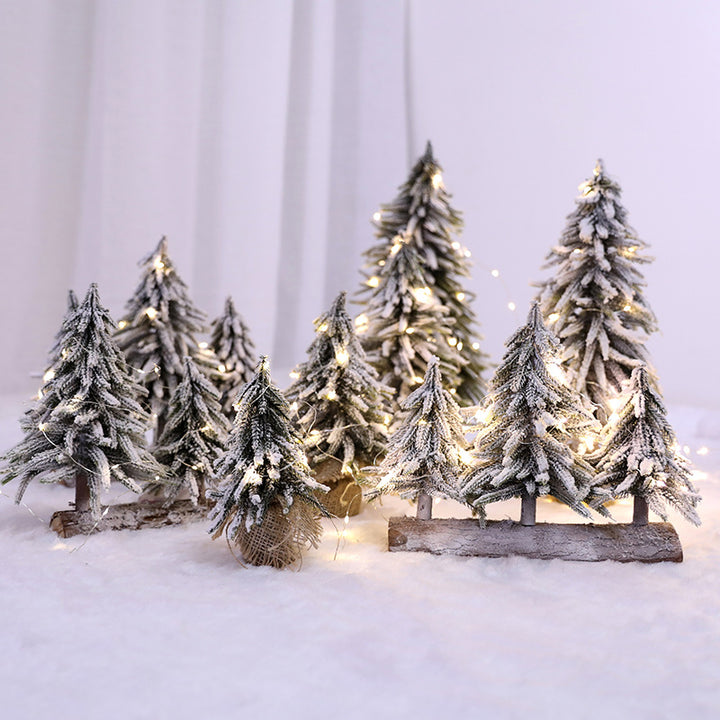 Artificial Snowy Pine Tree Decor