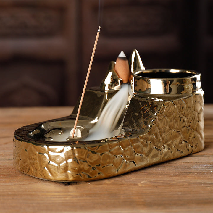 Decorative Mountain Theme Incense Holder