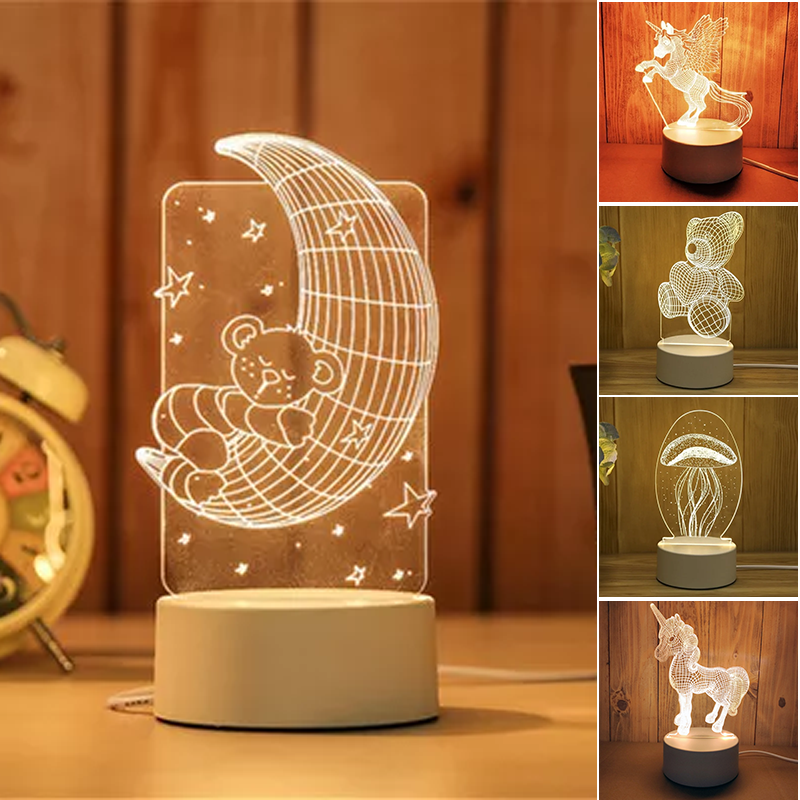 3D Night Light Usb Bowlift