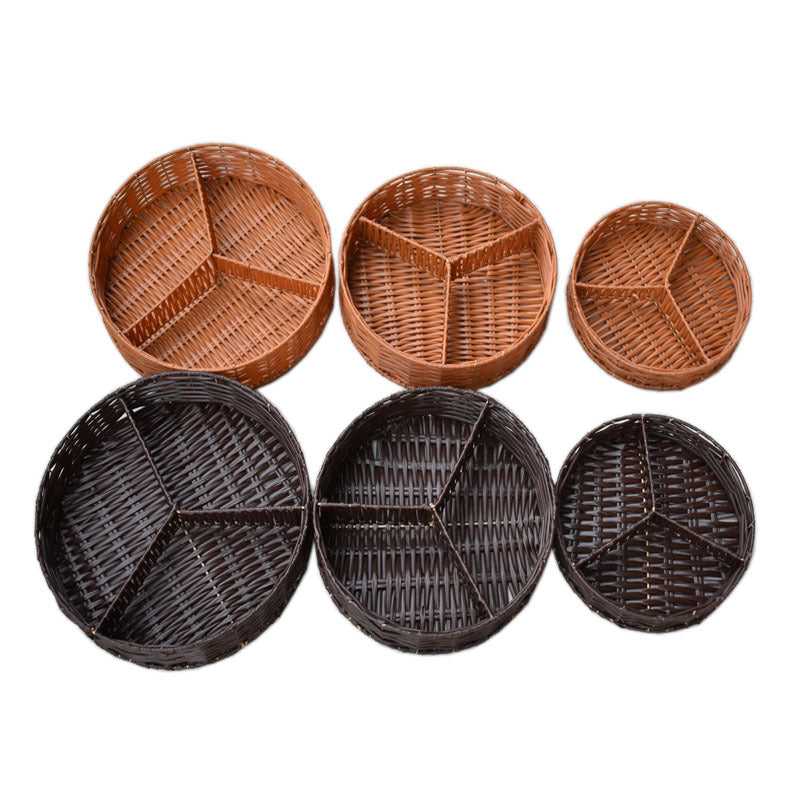 Circular Woven Storage Tray Bowlift