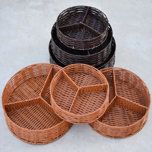 Circular Woven Storage Tray Bowlift