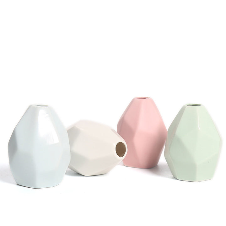 Geometric Ceramic Decorative Vase Bowlift