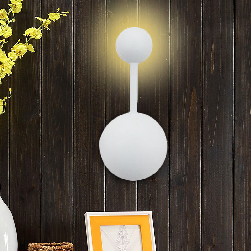 BowLift | 1/2 Light Bedroom Wall Lamp with Molecular Acrylic Shade White Reading Wall Lamp in Warm/White Light