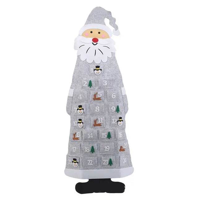 BowLift | Advent Calendar Fabric Christmas Hanging Pendant Santa Claus Felt Ornaments DIY Advent Calendars Christma Decoration Christmas