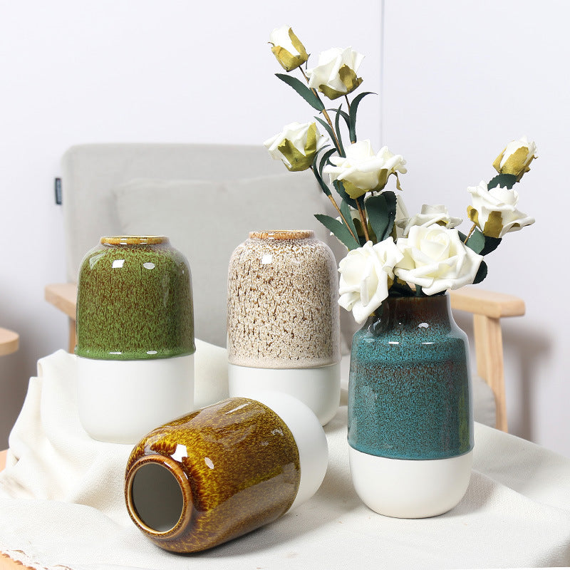Decorative Floral Ceramic Vase Bowlift