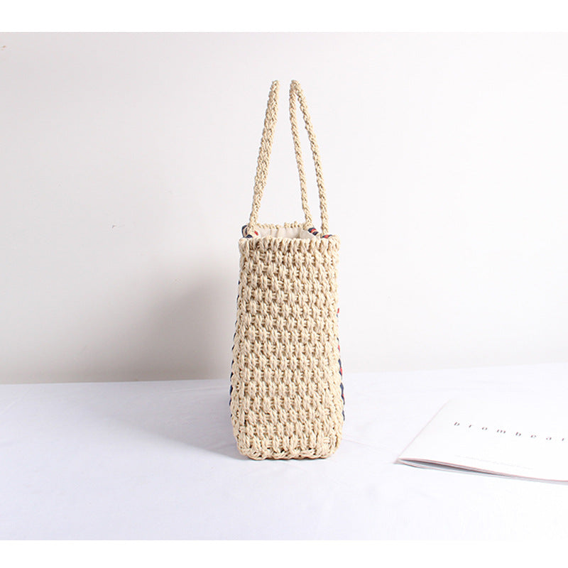 Spacious Braided Shopping Bag Bowlift