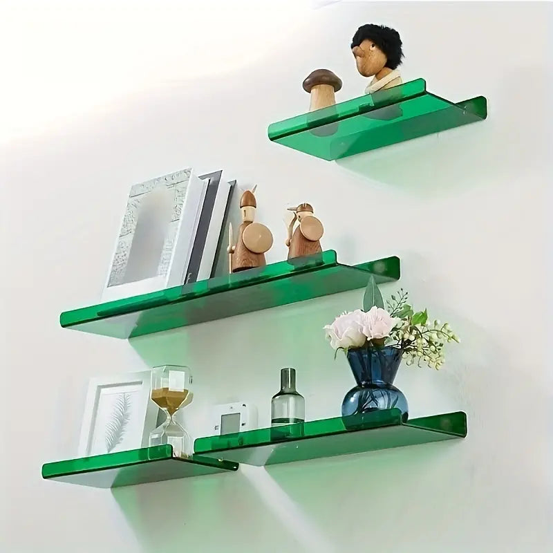 BowLift | Floating Wall Shelf - Industrial Wall Shelf - Shower Shelf - Shower Board - Blue