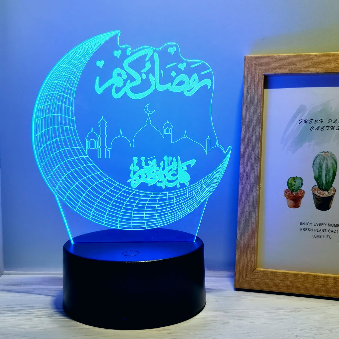 MoonPalace - 3D Color Night Lamp Touch Bowlift