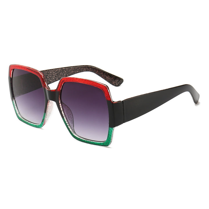 Sparkling Geometric Frame Sunglasses Bowlift