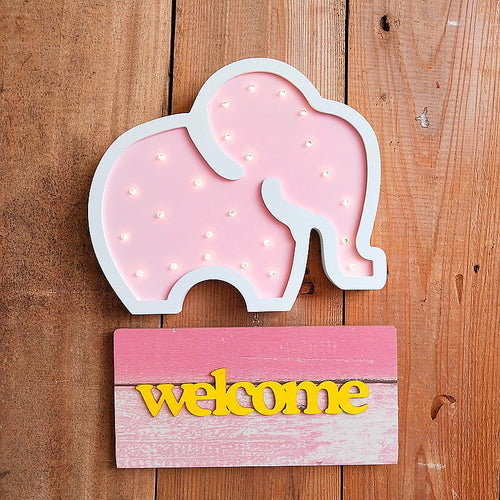 Decorative LED Elephant Wall Lamp