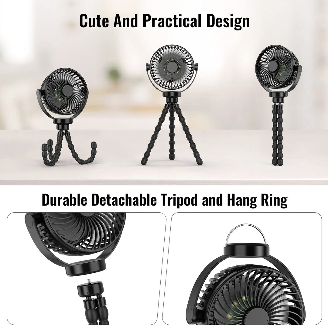 Portable Stroller Fan with 8000mAh Battery | Bowlift