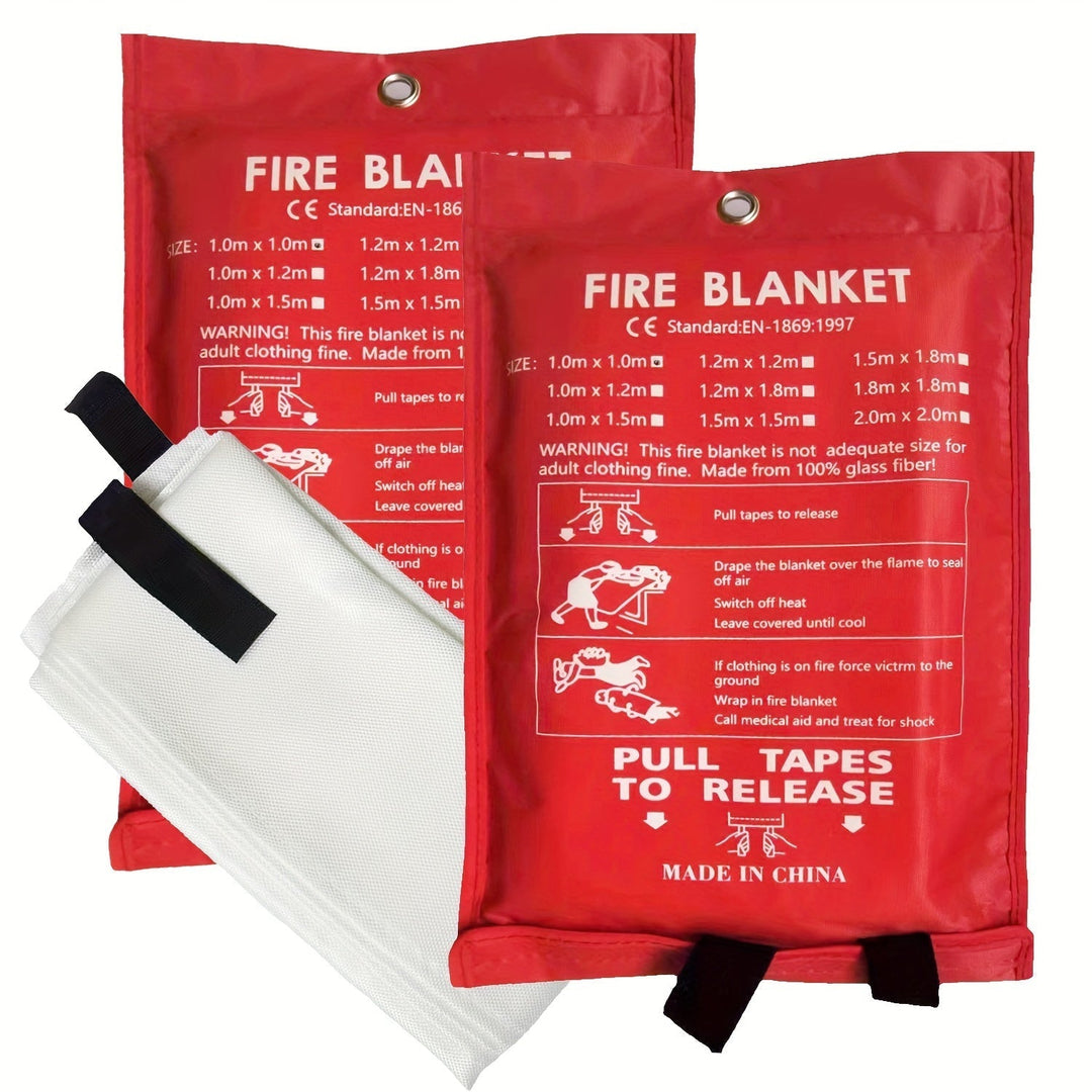 Fireproof fiberglass fire blanket – Compact safety blanket for home, kitchen, and car | Bowlift