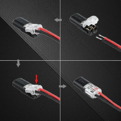 BowLift | Double-wire Push-in Connector with Locking Buckle