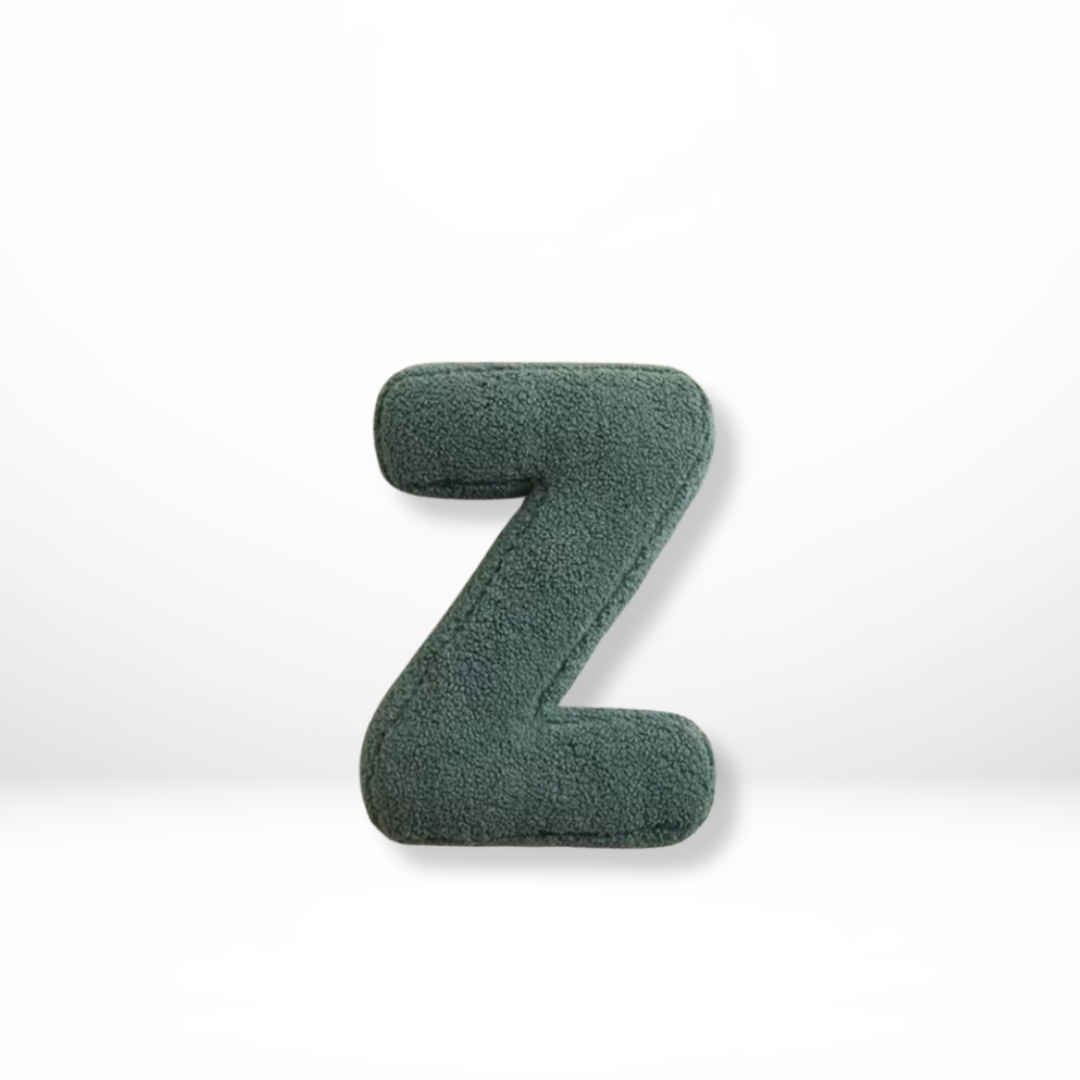 BowLift | Alphabet Cushion Velura – Soft Velvet Decorative Cushion in Every Letter of the Alphabet