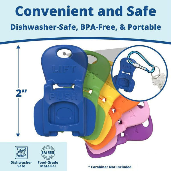 BowLift | Beverage Barricade 2.0 – Snap-On Can Lid with Tab Opener & Spill Guard