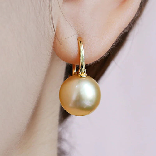 BowLift | Black Pearl Earrings  Available in White Champagne Grey Gold and Black  Pearl Dangle Earrings
