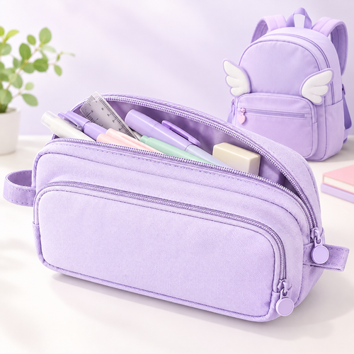 Multi-Compartment Pencil Pouch Bowlift