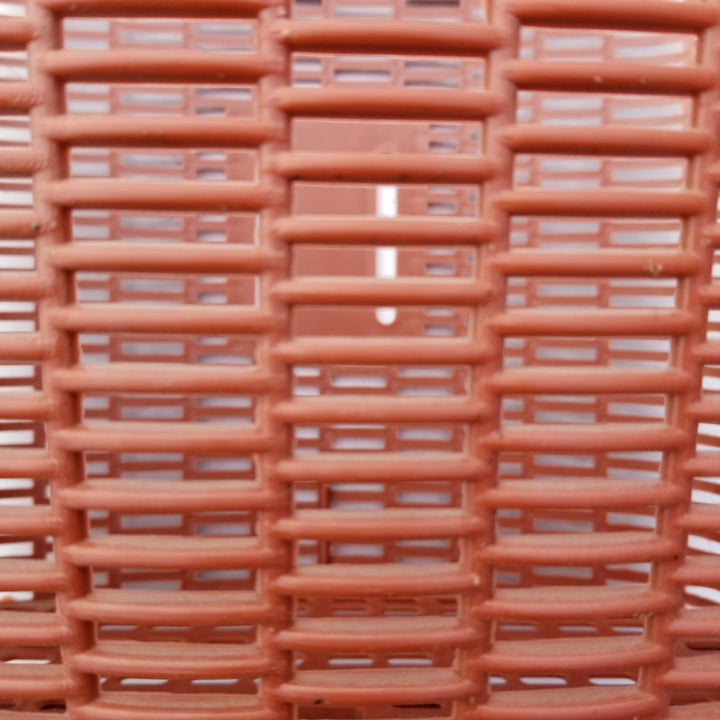 durable ventilated plastic laundry hamper with woven grid design Bowlift