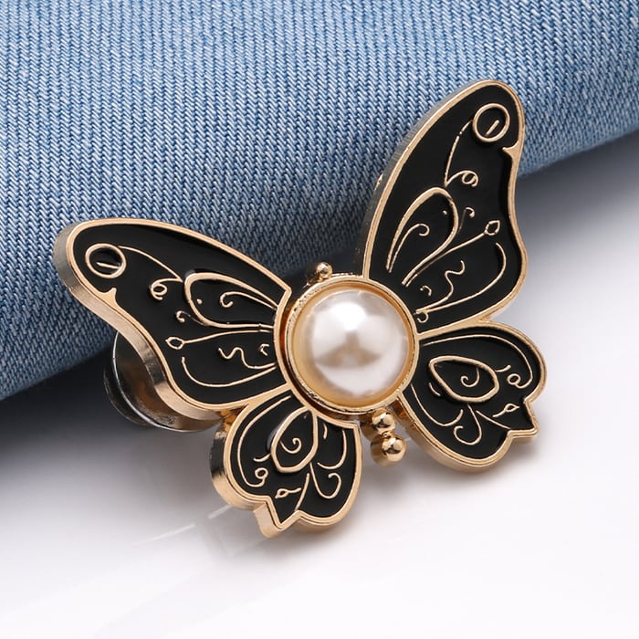 BowLift | Detachable Clothing Clips | Adjustable Metal Waist Pins | No-Sew Jean & Skirt Fasteners