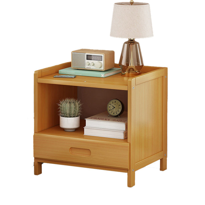 BowLift | HanaCrate Japanese Nightstand | Solid Wood | 1 or 3 Drawers | Minimalist Design for Bedroom