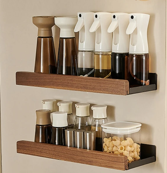 CulinaWood Kitchen Wall Shelf Bowlift