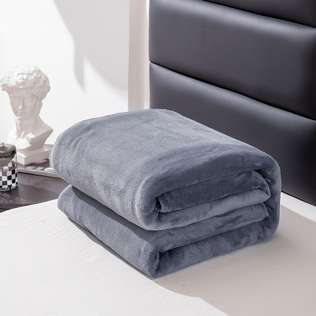 BowLift | Gray Flannel Blanket: Luxury Comfort for Every Season