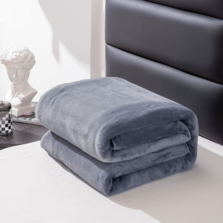 BowLift | Gray Flannel Blanket: Luxury Comfort for Every Season
