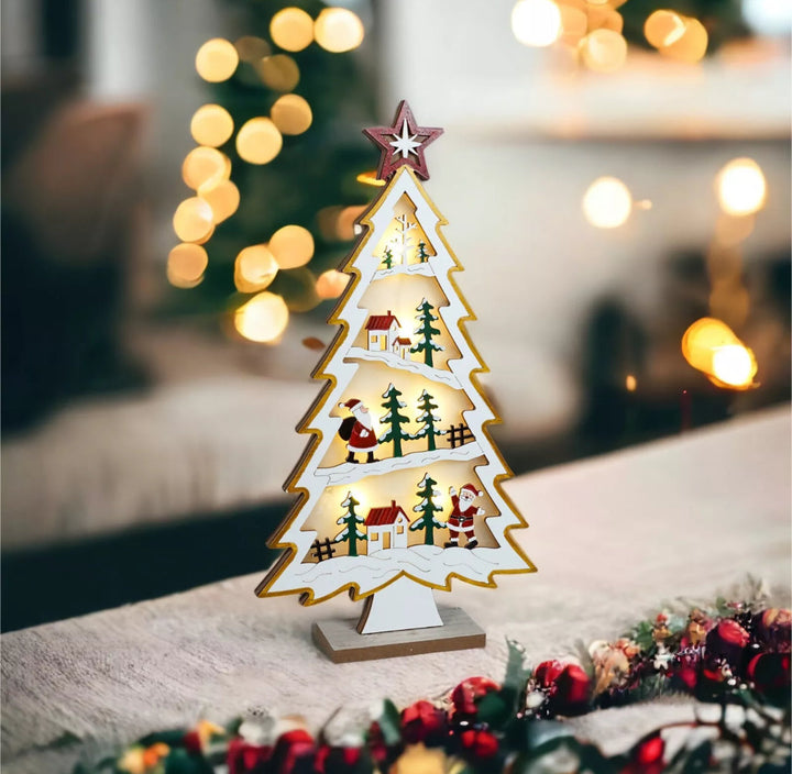 BowLift | Light Up Christmas Tree Village Scene
