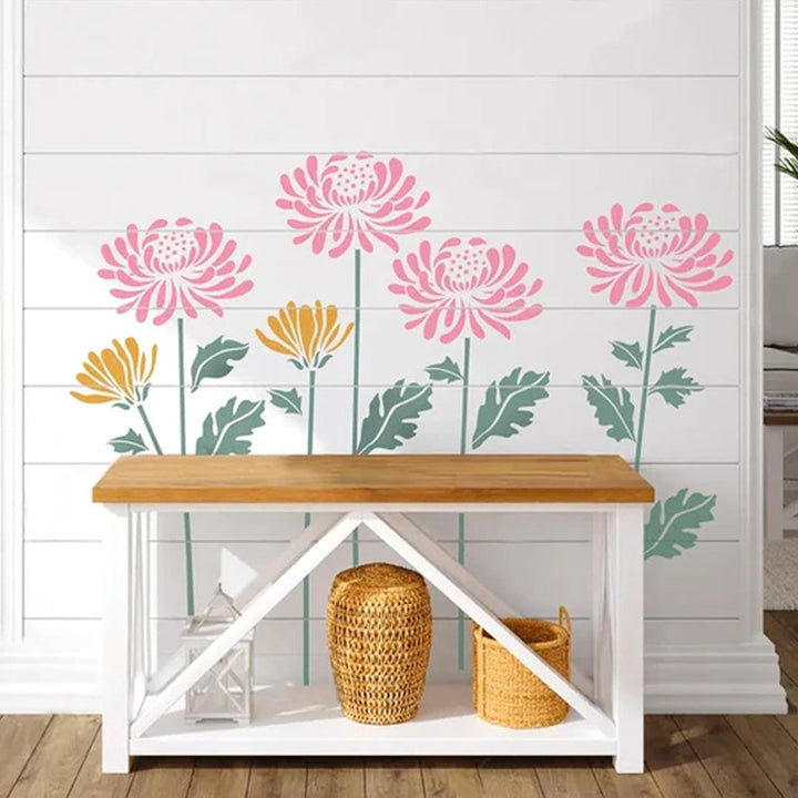 BowLift | 🔥DIY Decoration🌻 - Garden Fence Large Flower Drawing Stencils