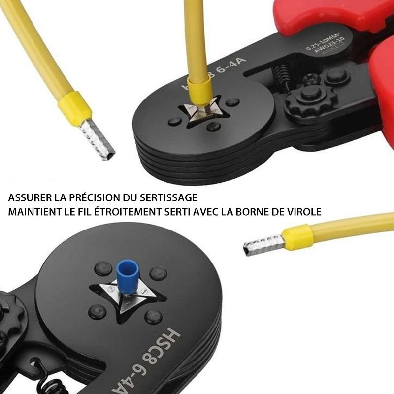 End sleeves crimping tool set with cable lugs | Bowlift