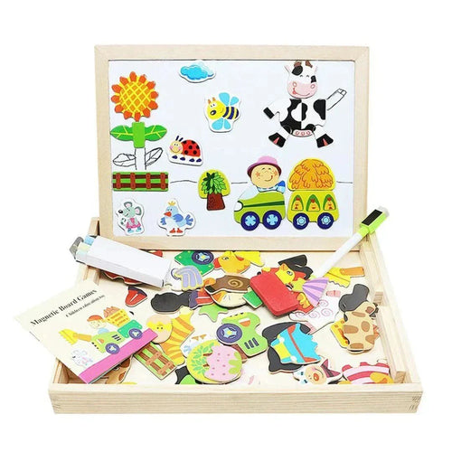 BowLift | MagniDraw Duo – Magnetic board & chalkboard – Creative learning game for children