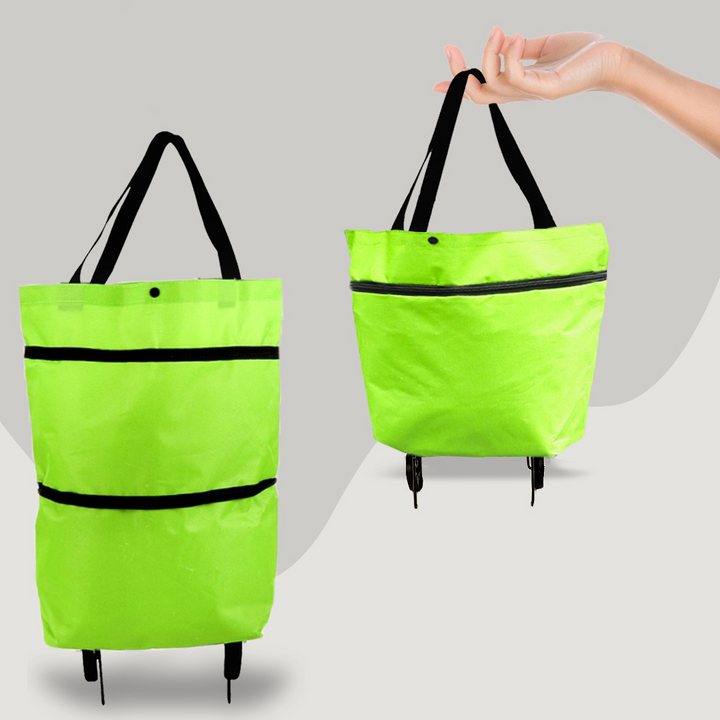 BowLift | 2-in-1 Foldable Shopping Bag with Wheels