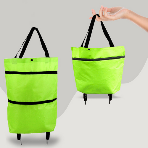 BowLift | 2-in-1 Foldable Shopping Bag with Wheels