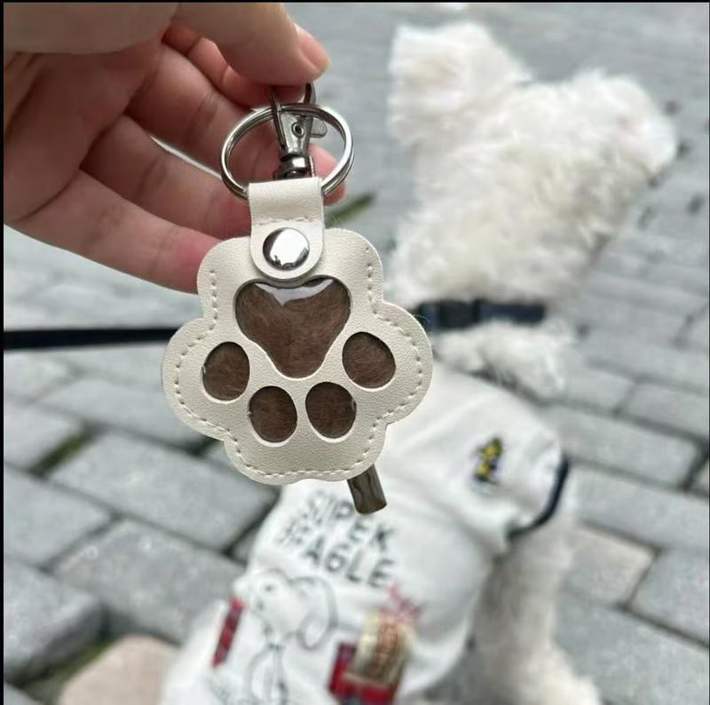 BowLift | PawMemorie Keychain – Memorial Pendant with Paw Print and Inner Compartment