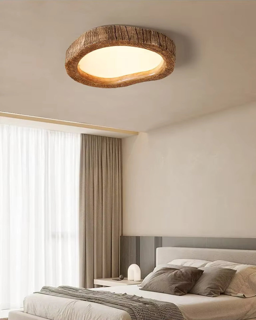 BowLift | Minimalist Wooden Lamp in Japandi Style with Glow Effect