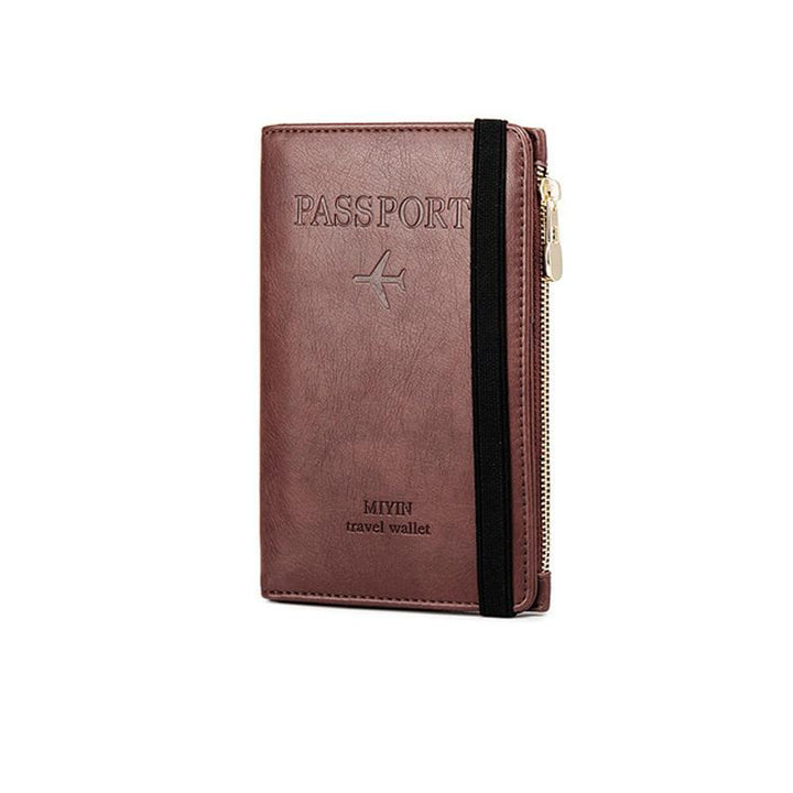 Men's Leather Passport Wallet with RFID Blocking | Bowlift