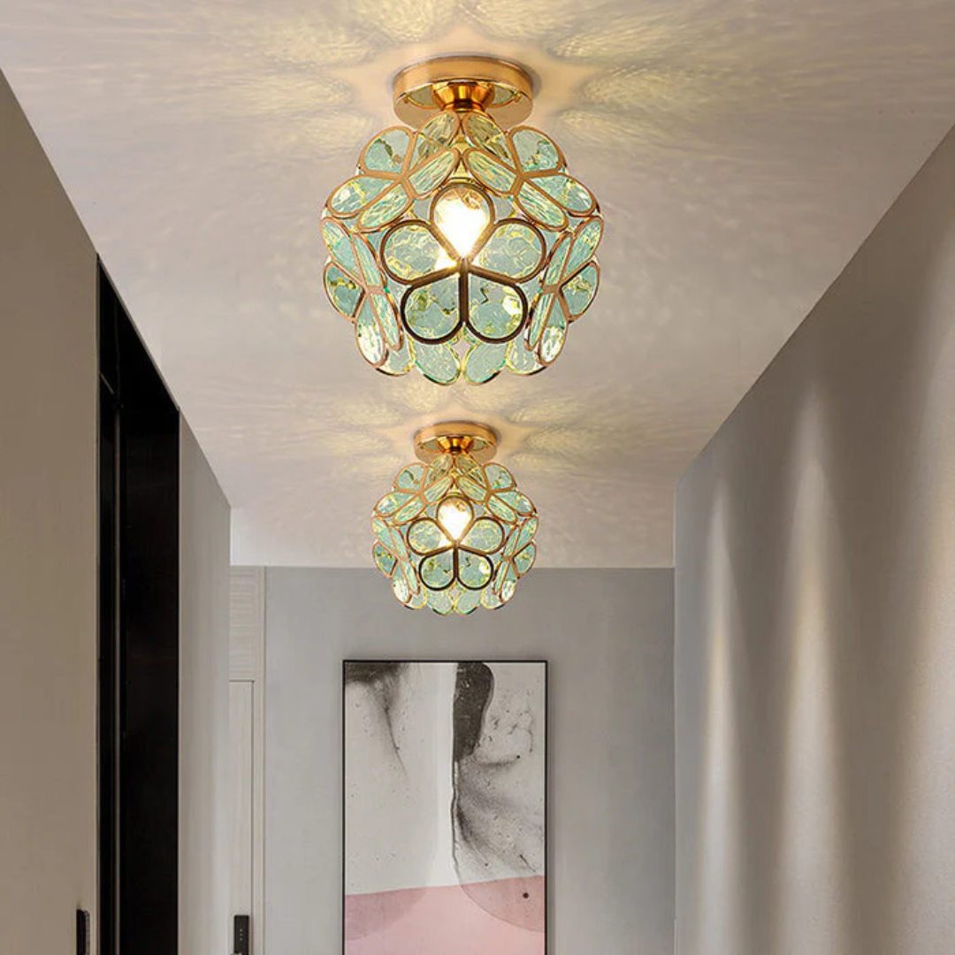 BowLift | Luxury Glass Flower Ceiling Lamp