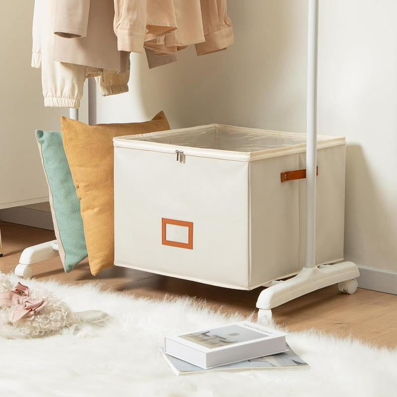 Foldable shoe box made of fabric with lid | Bowlift
