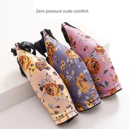 BowLift | Women's front buckle gathered print bra