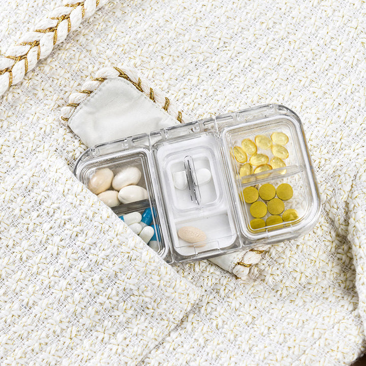 Rectangle Pill Case Organizer Container | Bowlift